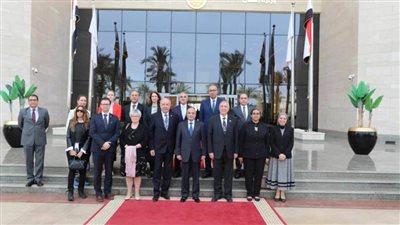 وزير العدل يستقبل رئيسي المحكمتين الدستوريتين المصرية والمجرية