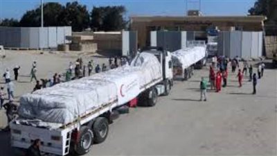 إدخال 151 شاحنة مساعدات إلى غزة عبر ميناء رفح