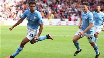 الدوري الإنجليزي |مانشستر سيتي يفوز علي شيفيلد يونايتد بثنائية نظيفة