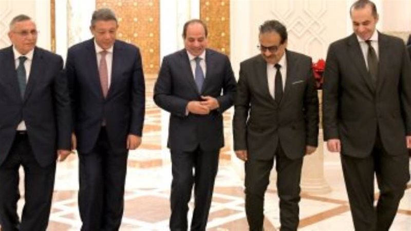 الرئيس السيسي رفقة