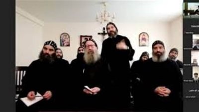 قداسة البابا تواضروس الثاني يجتمع برهبان دير 