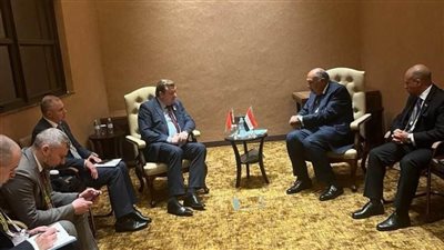 وزير الخارجية يعقد لقاء ثنائيا مع نظيره البيلاروسي على هامش مشاركته في قمة دول عدم الانحياز (صور)