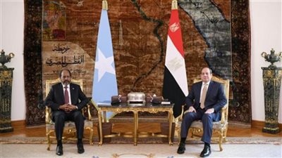 الأوضاع بالشرق الأوسط والقرن الإفريقي والبحر الأحمر تتصدر مباحثات الرئيس ونظيره الصومالي