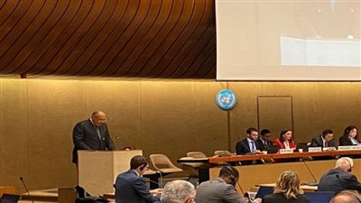 وزير الخارجية يُلقي بيان مصر أمام الشق رفيع المستوى لمؤتمر نزع السلاح (صور)