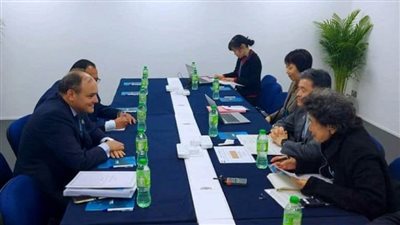 وزير الصناعة يعقد سلسلة لقاءات مكثفة مع عدد من وزراء تجارة الدول أعضاء بمنظمة التجارة العالمية (صور)