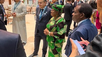 وزير التجارة والصناعة يشارك بالجلسة الخاصة بدعم مصايد الأسماك (صور)