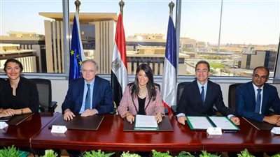 التعاون الدولي والوكالة الفرنسية للتنمية والاتحاد الأوروبي يوقعون اتفاق تمويل المرحلة الثالثة لاستكمال مشروع محطة معالجة مياه الجبل الأصفر 