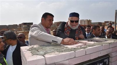 وضع حجر الأساس لمدرسة صلاح الدين الدولية ببني سويف الجديدة (صور)