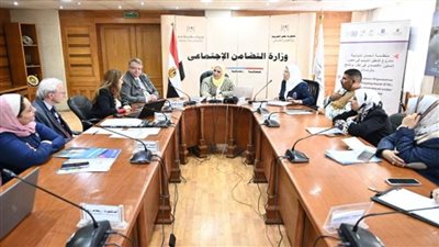 وزيرة التضامن ترأس اجتماع اللجنة الاستشارية لمشروع منظمة العمل الدولية 