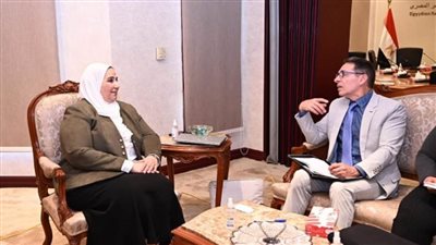 وزيرة التضامن تلتقي نائب مدير الوكالة الألمانية للتعاون الدولي بمصر (صور)