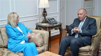 وزير الخارجية يستقبل كبيرة منسقي الأمم المتحدة للشئون الإنسانية وإعادة الإعمار في غزة (صور)