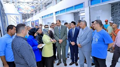 محافظ سوهاج يفتتح سوق السمك الجديد بحي غرب 