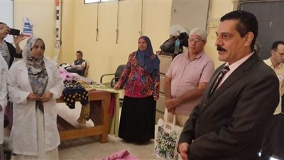 وكيل وزارة العمل بسوهاج يتفقد مركز التدريب المهنى بالكوثر 