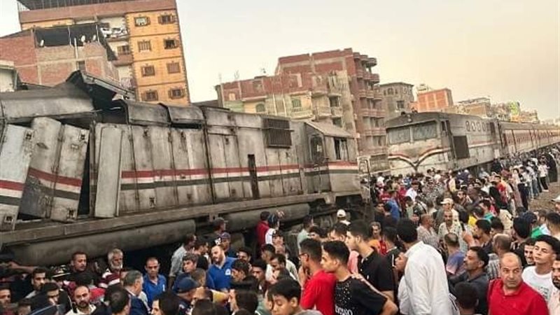 حادث تصادم قطارين