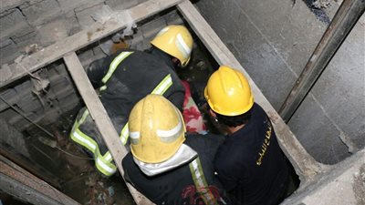 تفاصيل إصابة شاب سقط به الأسانسير في الهرم