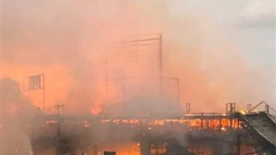 السيطرة على حريق كافيه في سيدي جابر بالإسكندرية