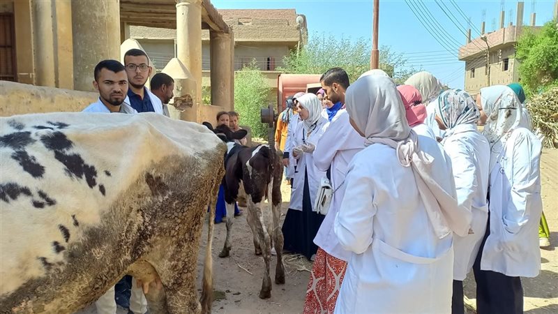 قافلة بيطرية لجامعة