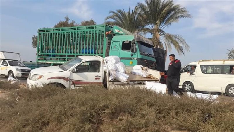 حادث تصادم سيارتين