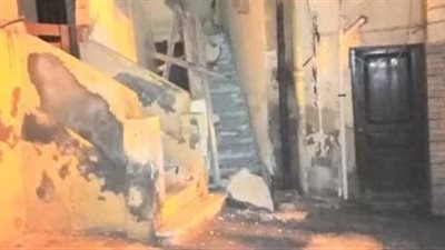 دون خسائر.. انهيار جزئى بعقار قديم من طابقين بالإبراهيمية شرق الإسكندرية