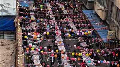 بالجهود الذاتية.. أهالي العلواية في الإسكندرية ينظمون أطول مائدة إفطار جماعي