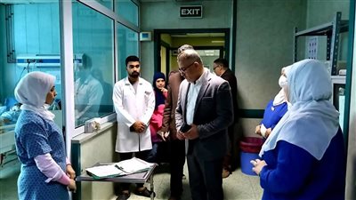 استعدادا للعيد.. مدير التأمين الصحي بالقليوبية يتابع جاهزية الطوارئ بمستشفى النيل
