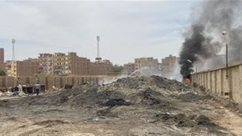 جانب من الحريق