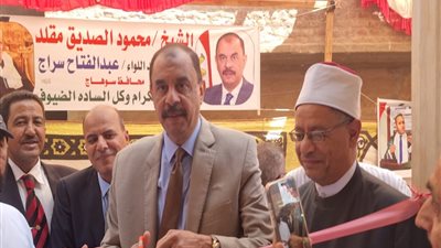 محافظ سوهاج يفتتح مسجد الشيخ وحشى بعد تجديدة بمركز جهينة