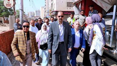 محافظ سوهاج يتفقد أعمال تطوير الحديقة العامة بمدينة ناصر