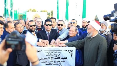 نائب محافظ سوهاج يضع حجر الأساس لمسجد سدرة المنتهى بمدينة سوهاج الجديدة 