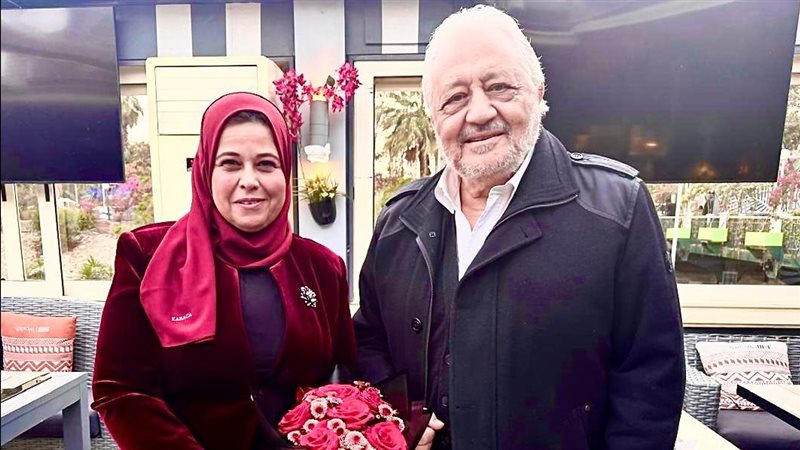 د. سهير صالح والفنان خالد ذكى