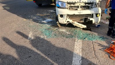 مصرع 5 عمال وإصابة 7 آخرين إثر انقلاب سيارة ربع نقل بالطريق الصحراوى الشرقى
