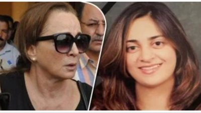 وصول جثمان ياسمين ابنة نجلاء فتحي إلى مسجد عمر بن عبد العزيز استعدادًا للدفن