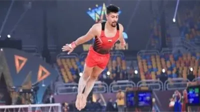 عمر العربي يحصد برونزية الجمباز في دورة البحر المتوسط