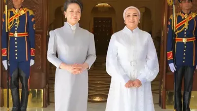 انتصار السيسي: سعدت بلقاء قرينة الرئيس الصيني «ضيفة مصر العزيزة»