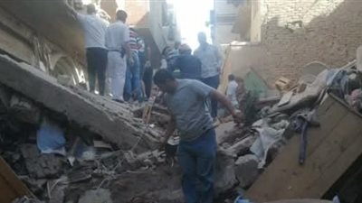 إنهيار عقار بالمحلة الكبرى ووجود ضحايا